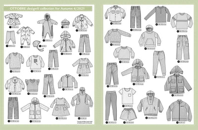 OTTOBRE design Kids Syksy – englanninkielinen lastenvaatteiden kaavalehti