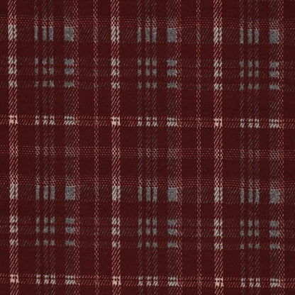 Ruudullinen jacquard-neulos – viininpunainen
