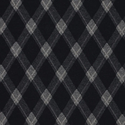 Ruudullinen jacquard-neulos vinoneliökuviolla – tummansininen