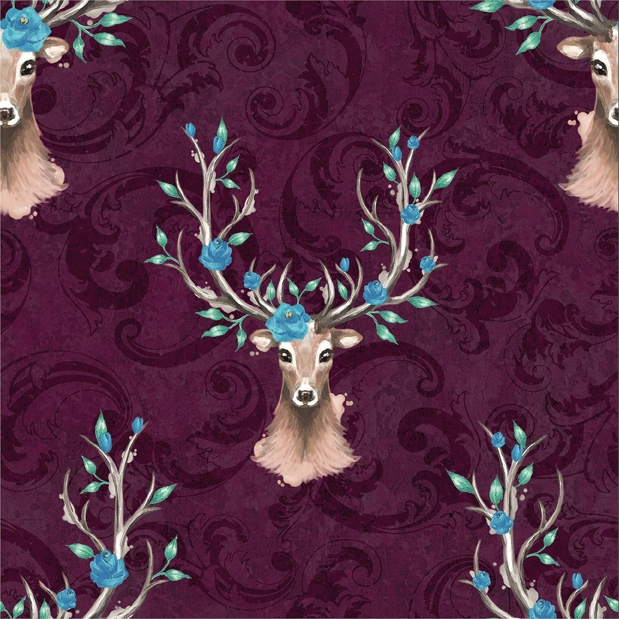 Cotton Loop Knit - Enchanted Forest