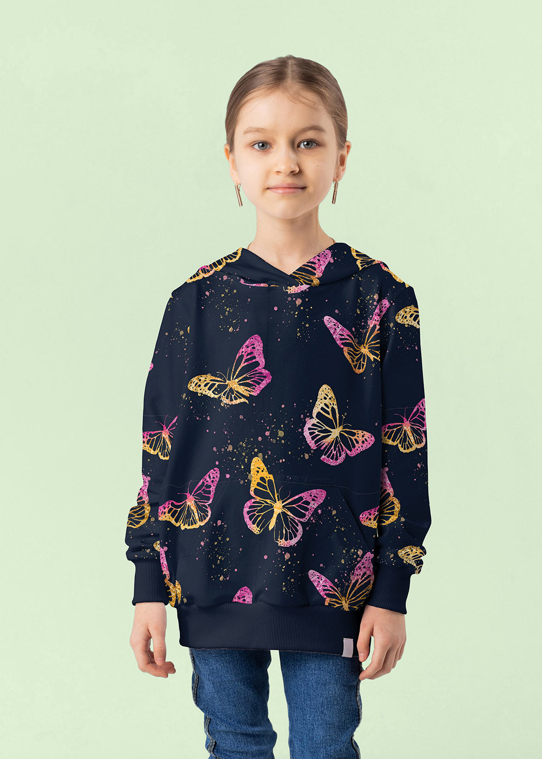 Cotton Insulated Jersey - Butterflies