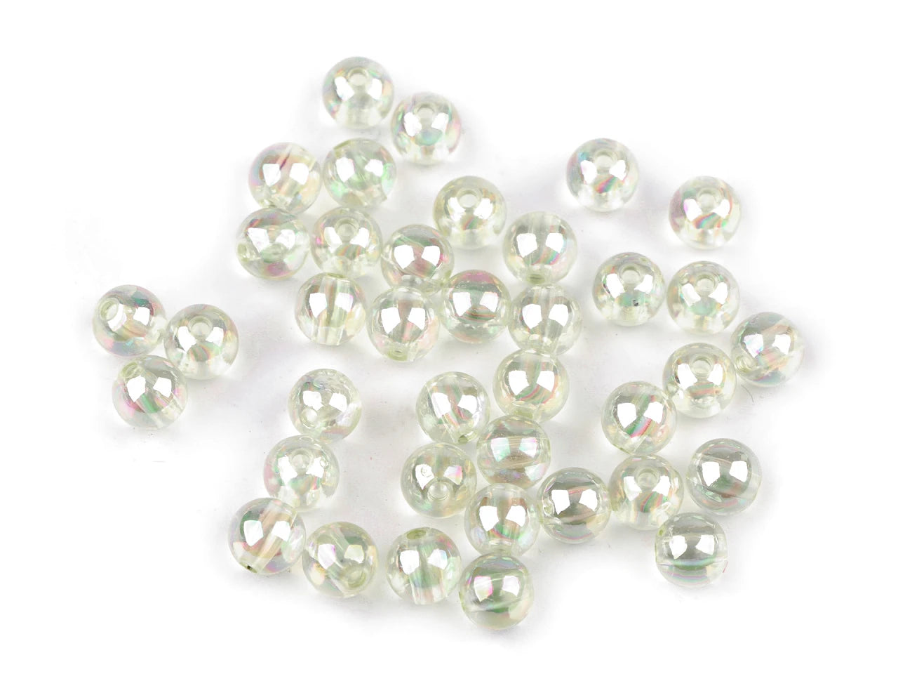 Plastic beads Ø8 mm 10 g | assorted shades