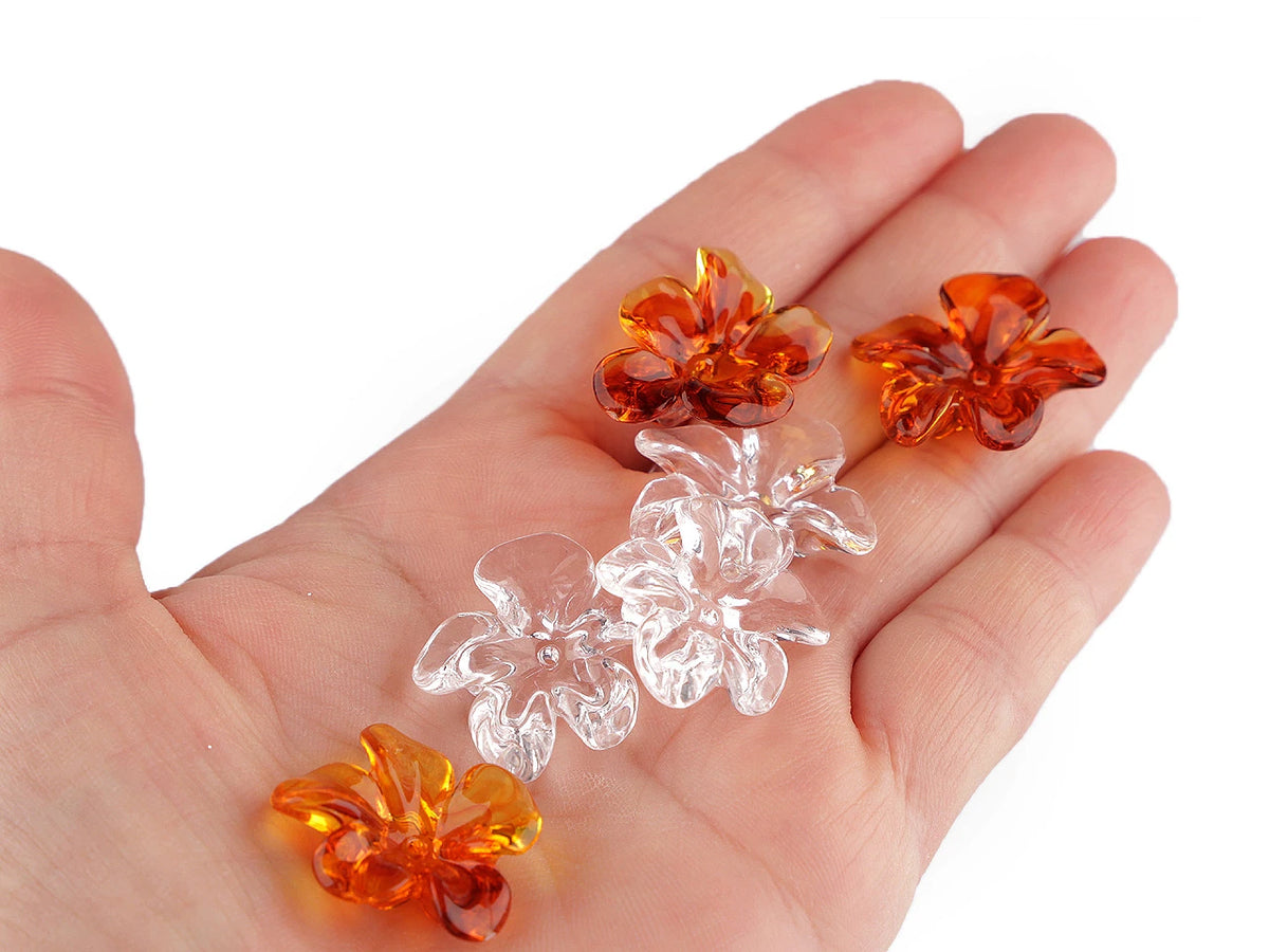 Plastmasas ziedu pērlītes Ø25 mm