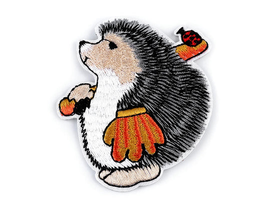 Iron-On Patch "Hedgehog" 5.3 x 6.2 cm