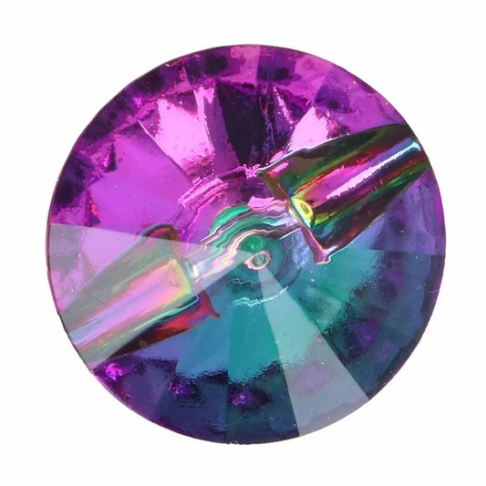 Koristeellinen kristallinappi 6 mm, violetti hohtava