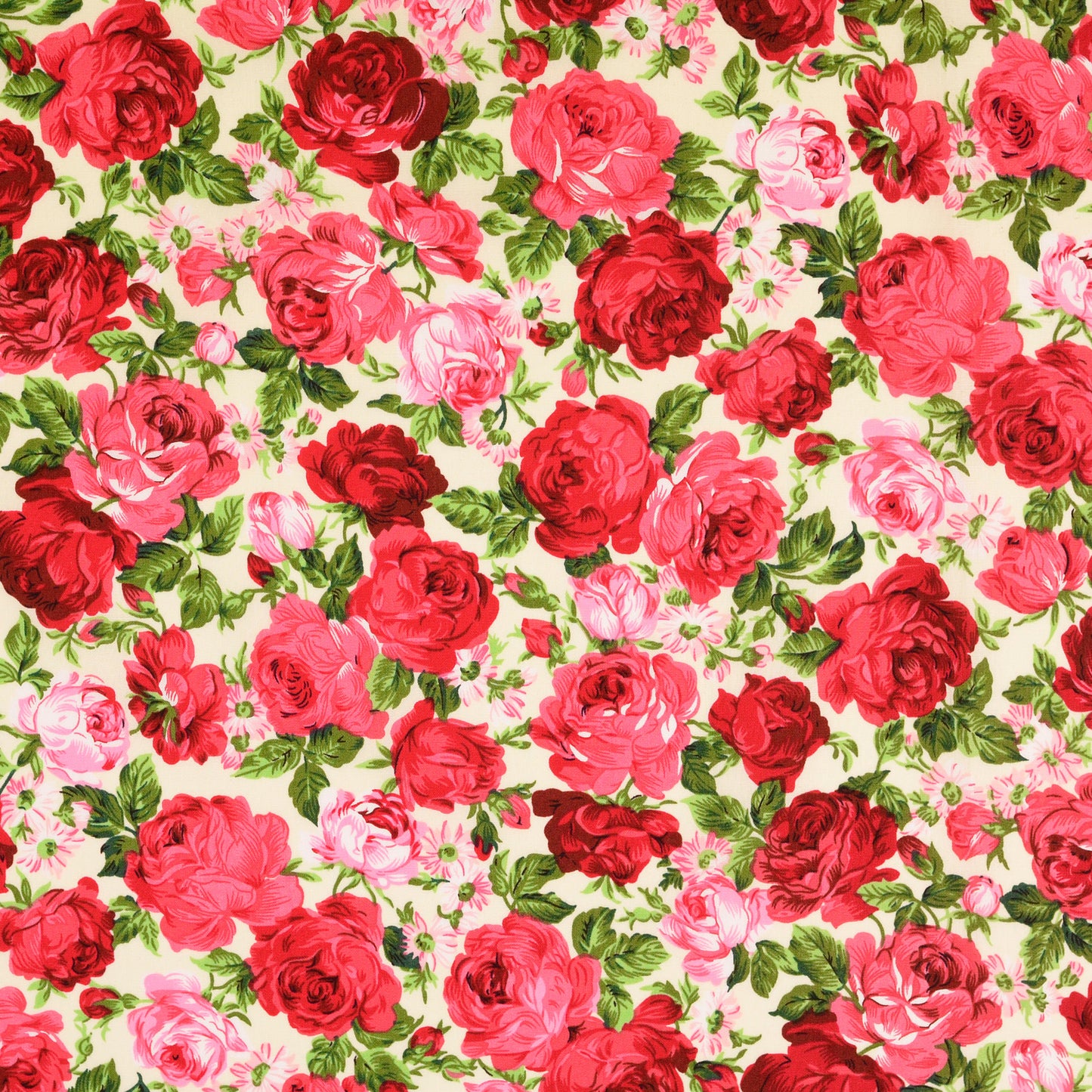 Premium 100% Cotton Rose Fabric