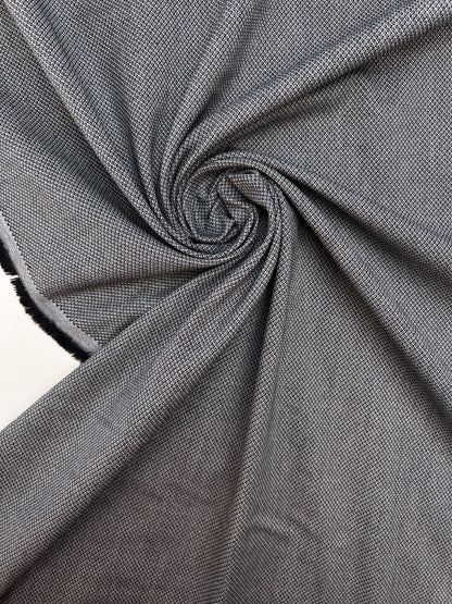 Jacquard-puuvillakangas elastaanilla, harmaa – Italia