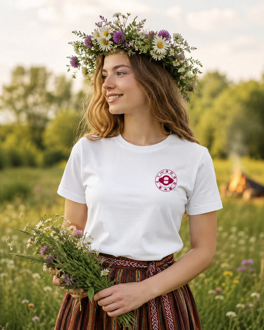 Organiskās kokvilnas T-krekls "Sakta"