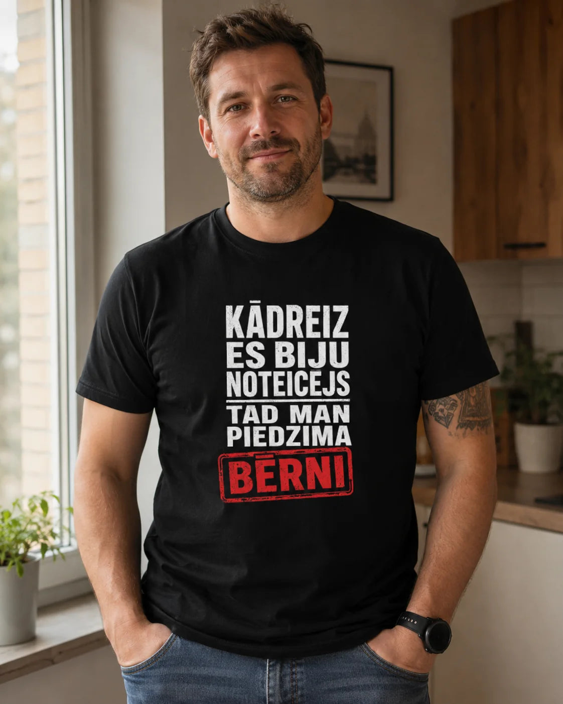 Organiskās kokvilnas T-krekls"Kādreiz es biju noteicējs…"