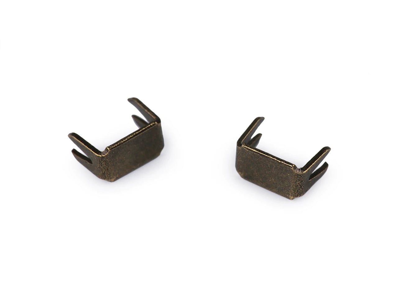 Rāvējslēdzēja metāla gala fiksators Nr. 3 – 3 × 5 mm, antīkas bronzas krāsā