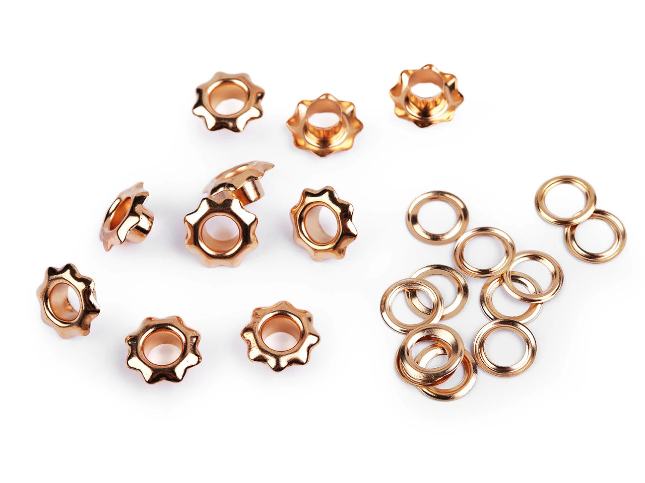 Metal rings, star eyelets Ø5 mm | 50 pcs.