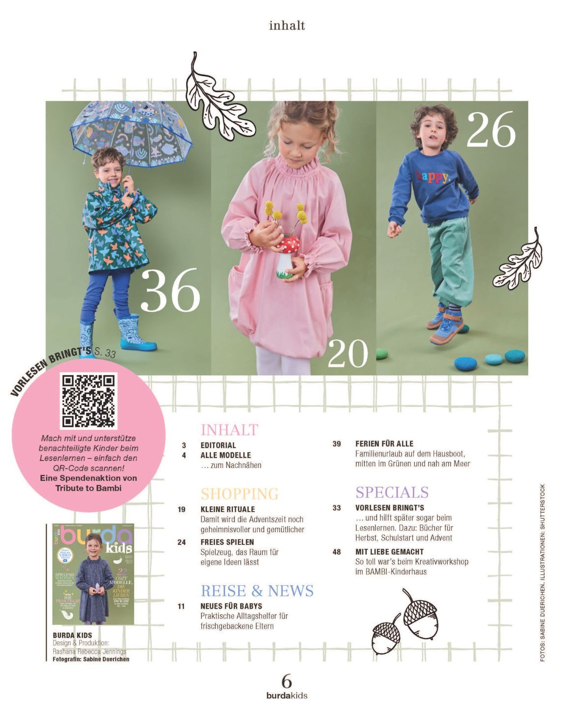 Burda Kids 02/2026 – lastenvaatteiden ompelulehti kaavoineen, saksankielinen