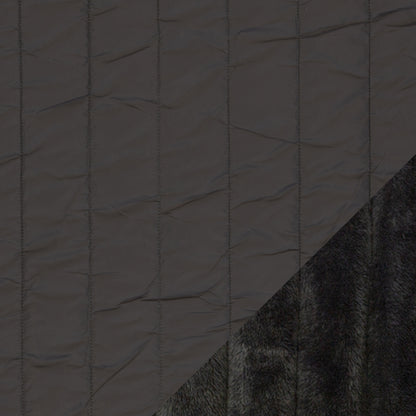 Quilted fabric with fleece lining - grey