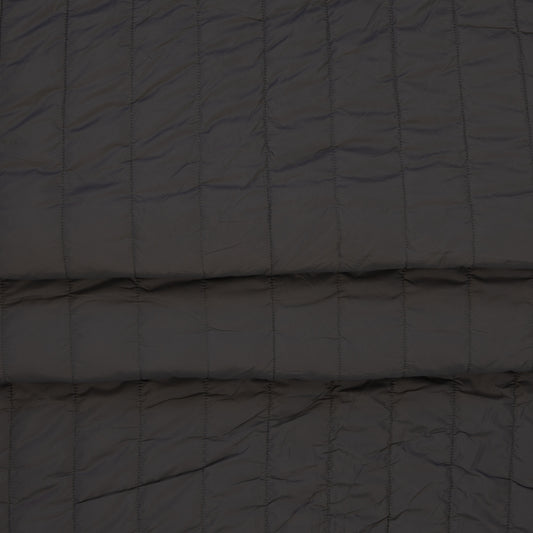 Quilted fabric with fleece lining - grey