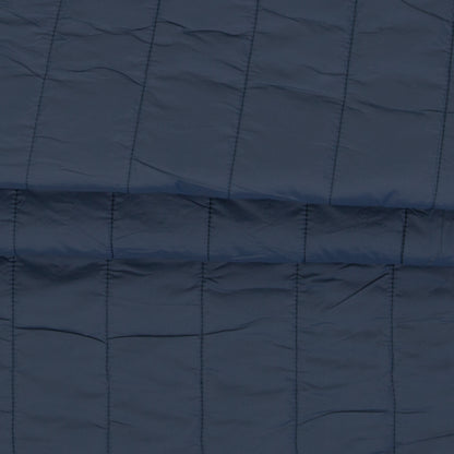 Quilted fabric with fleece lining - blue