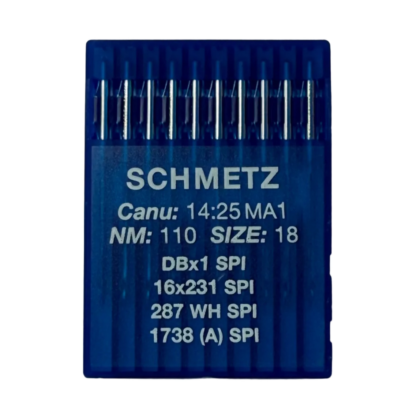 Aiguilles pour machines à coudre industrielles SCHMETZ DBx1 (1738) SPI pour tissus épais et fins - 10 pièces