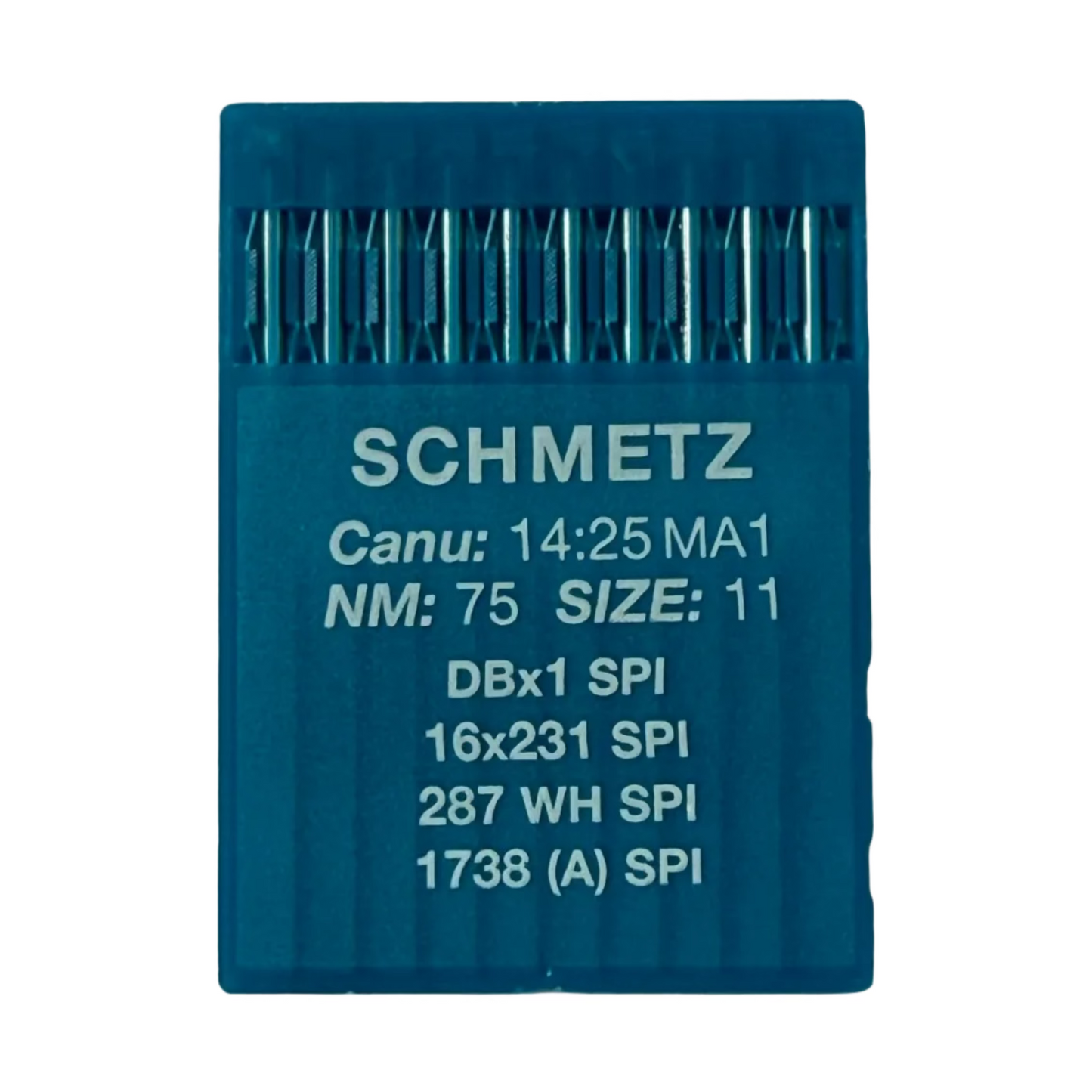 Aiguilles pour machines à coudre industrielles SCHMETZ DBx1 (1738) SPI pour tissus épais et fins - 10 pièces