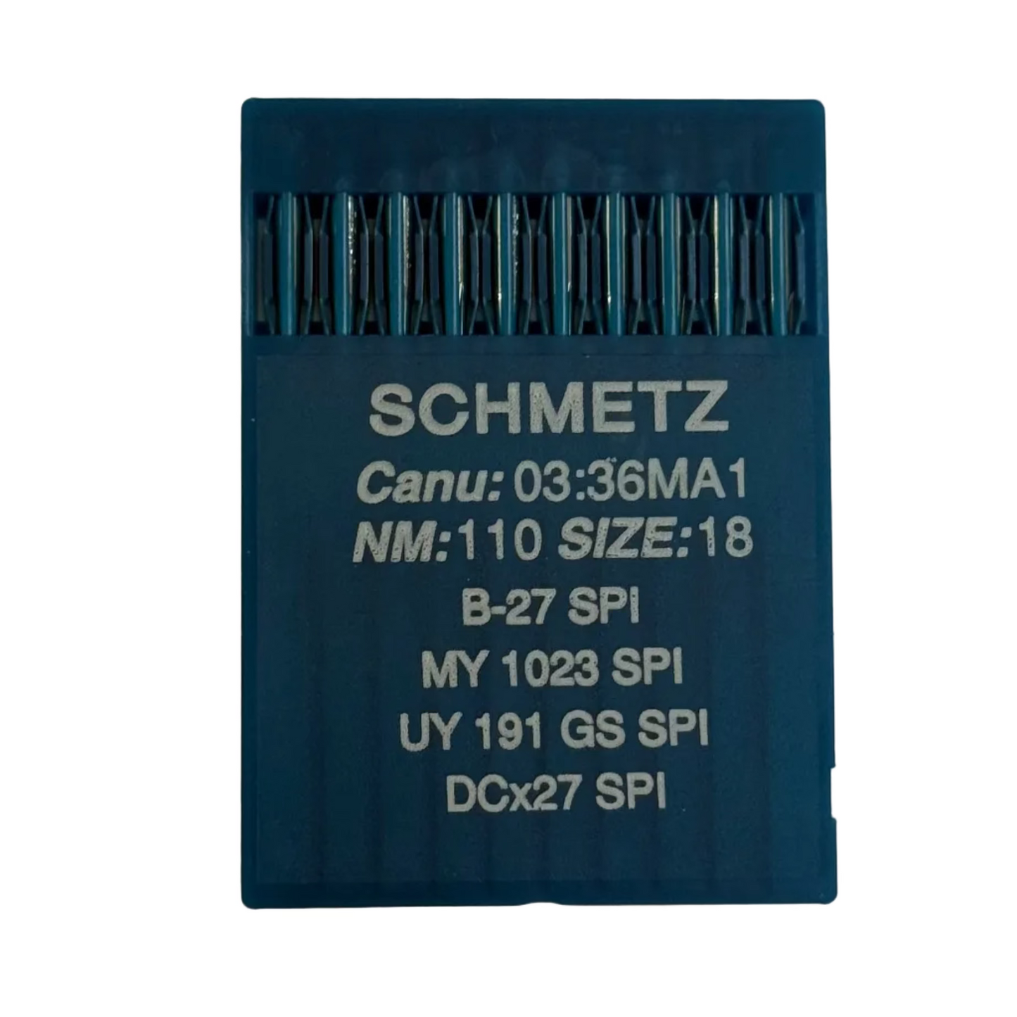 Aiguilles industrielles pour surjeteuse SCHMETZ DCx27 (B-27) SPI pour tissus épais et fins - 10 pièces