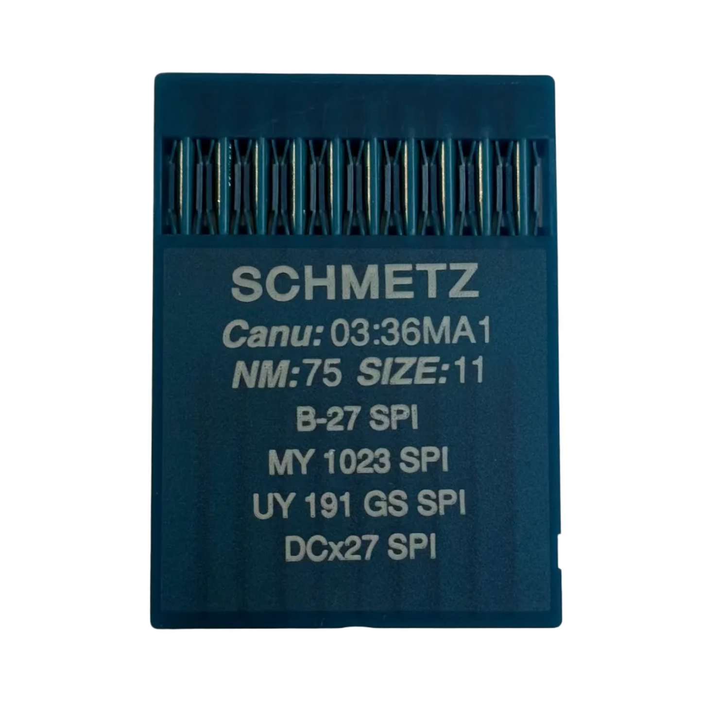 Aiguilles industrielles pour surjeteuse SCHMETZ DCx27 (B-27) SPI pour tissus épais et fins - 10 pièces