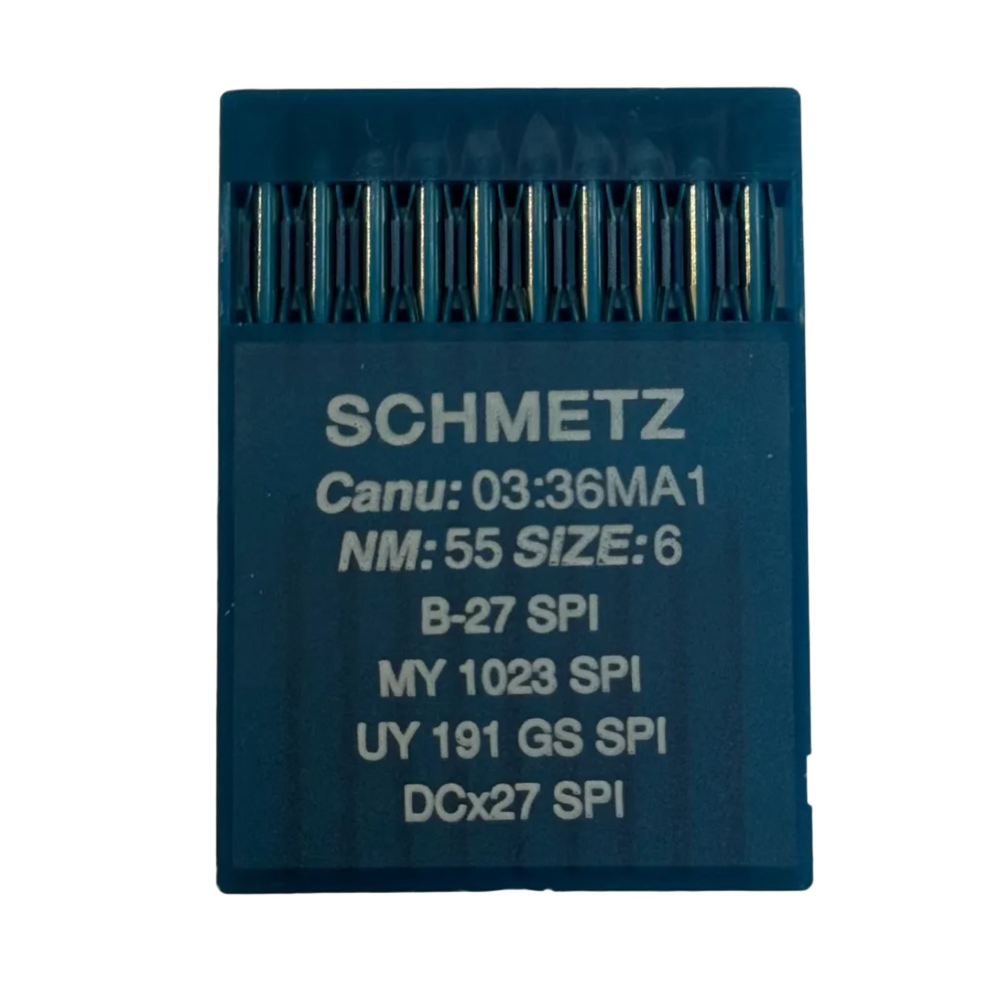 Aiguilles industrielles pour surjeteuse SCHMETZ DCx27 (B-27) SPI pour tissus épais et fins - 10 pièces
