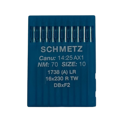 Industrielle Nähmaschinennadeln SCHMETZ DBx1 (1738) LR für Leder - 10 Stück