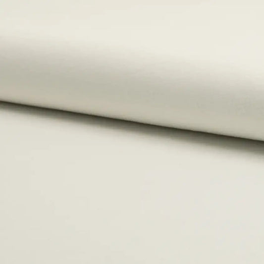 Thin 100% cotton jersey knit fabric - natural white