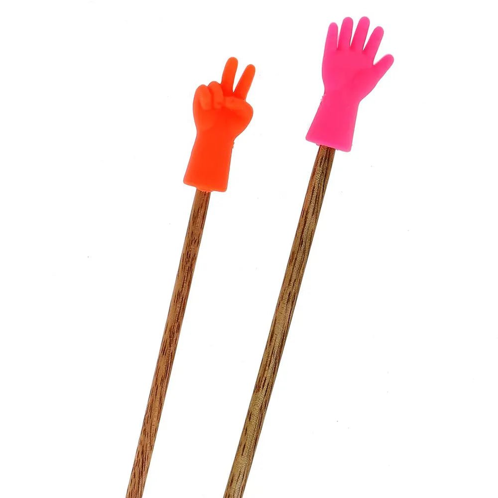 Image avec protège-pointes pour aiguilles à tricoter (taille S–M, 6 pièces) Bohin – disponible chez Šarlotes audumi