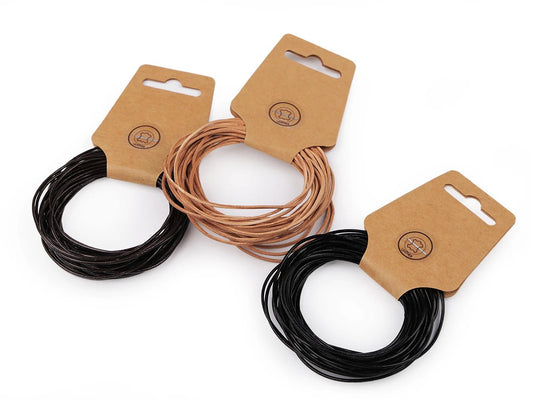 Leather cord Ø1.5 mm| 5m | various shades