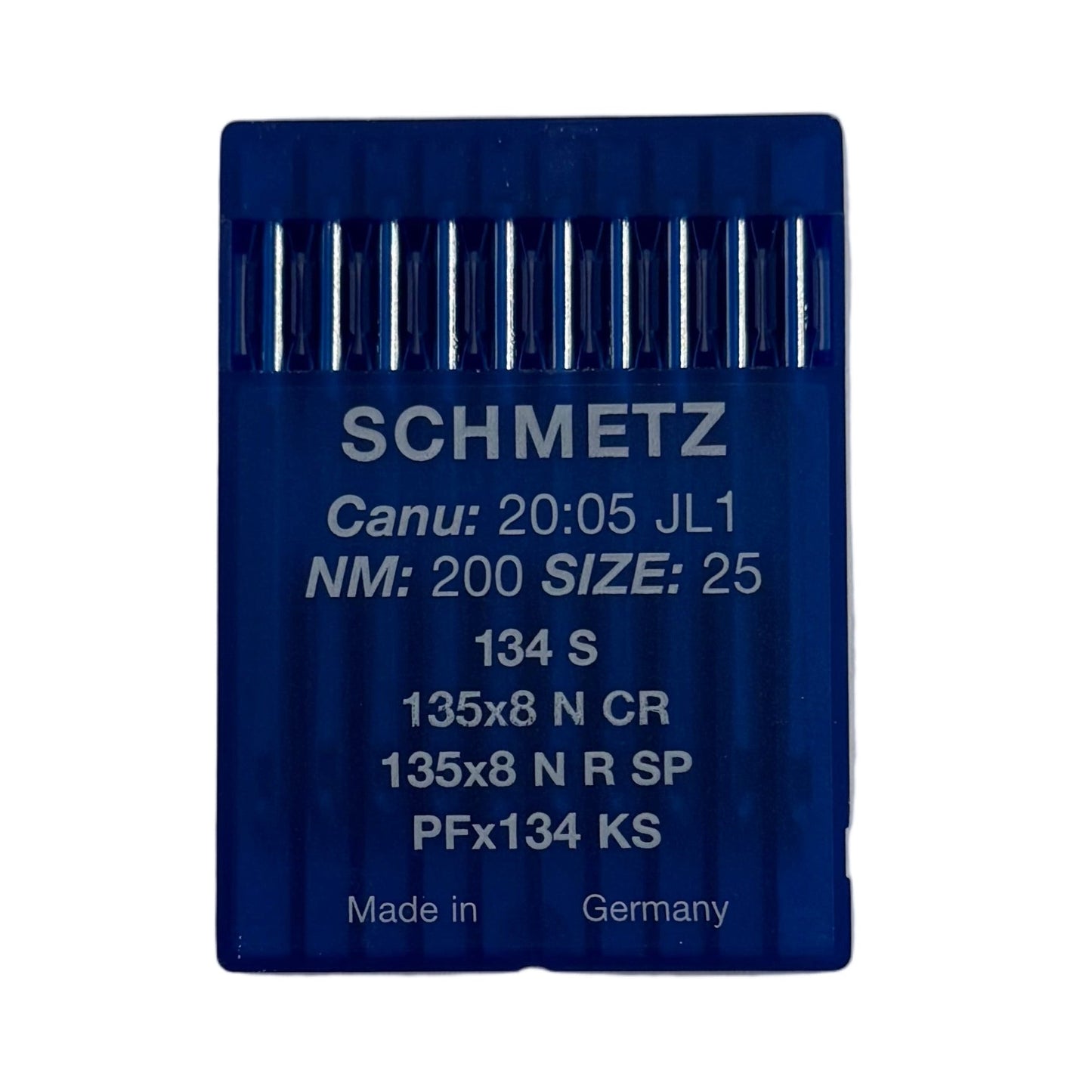 Aiguilles pour machines à coudre industrielles SCHMETZ 134 S pour cuir (10 pcs) – disponibles chez Šarlotes audumi