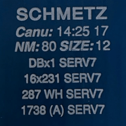 Aiguilles pour machines à coudre industrielles SCHMETZ DBx1 SERV 7 – universelles (10 pièces)