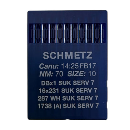 Adatas rūpnieciskajām šujmašīnām SCHMETZ DBx1 SUK SERV 7 – trikotāžai, džinsam un elastīgiem materiāliem (10gab.)