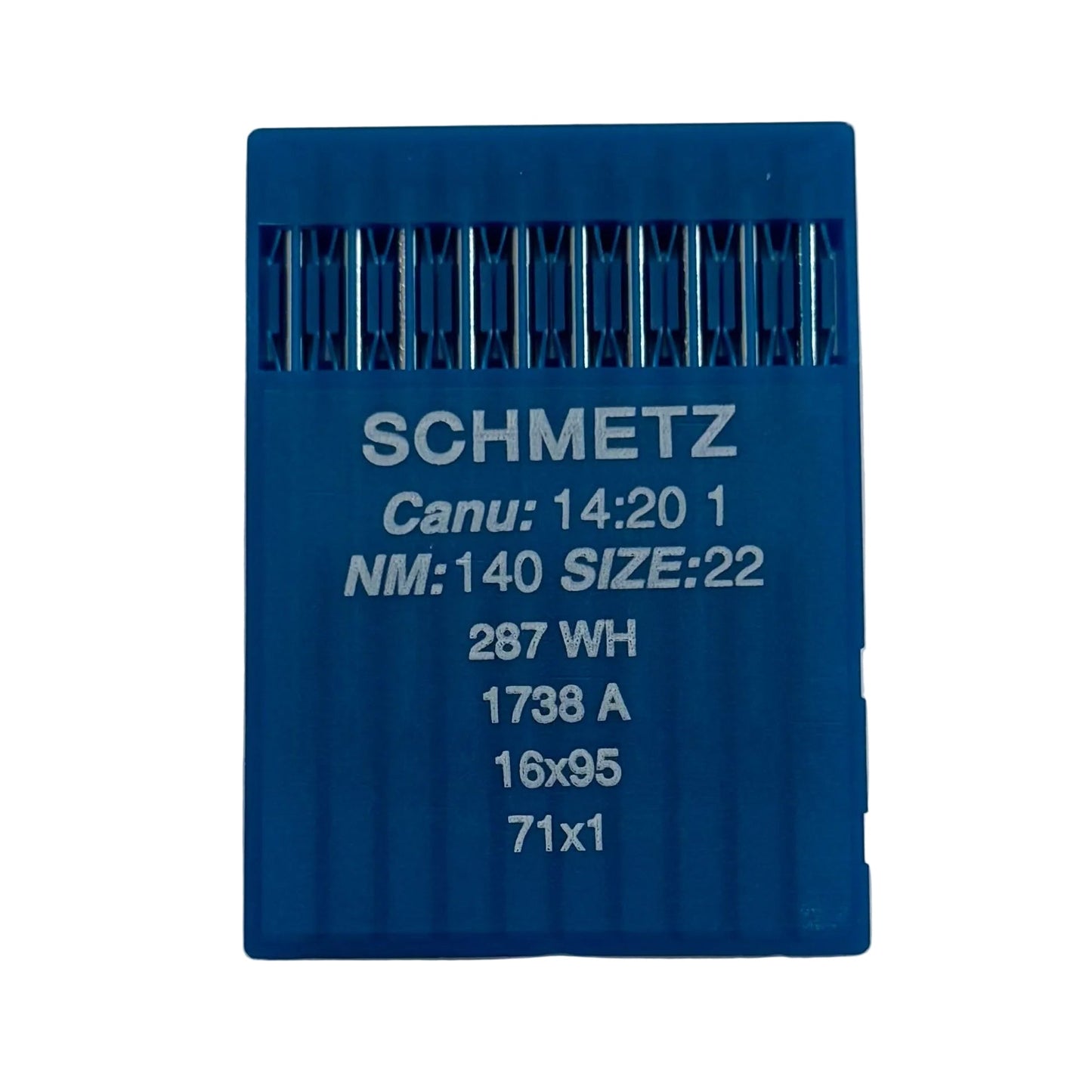 Attache avec les aiguilles de machine à coudre industrielles SCHMETZ DBx1 - universelles (10 pièces) – disponible chez Charlotte audumi