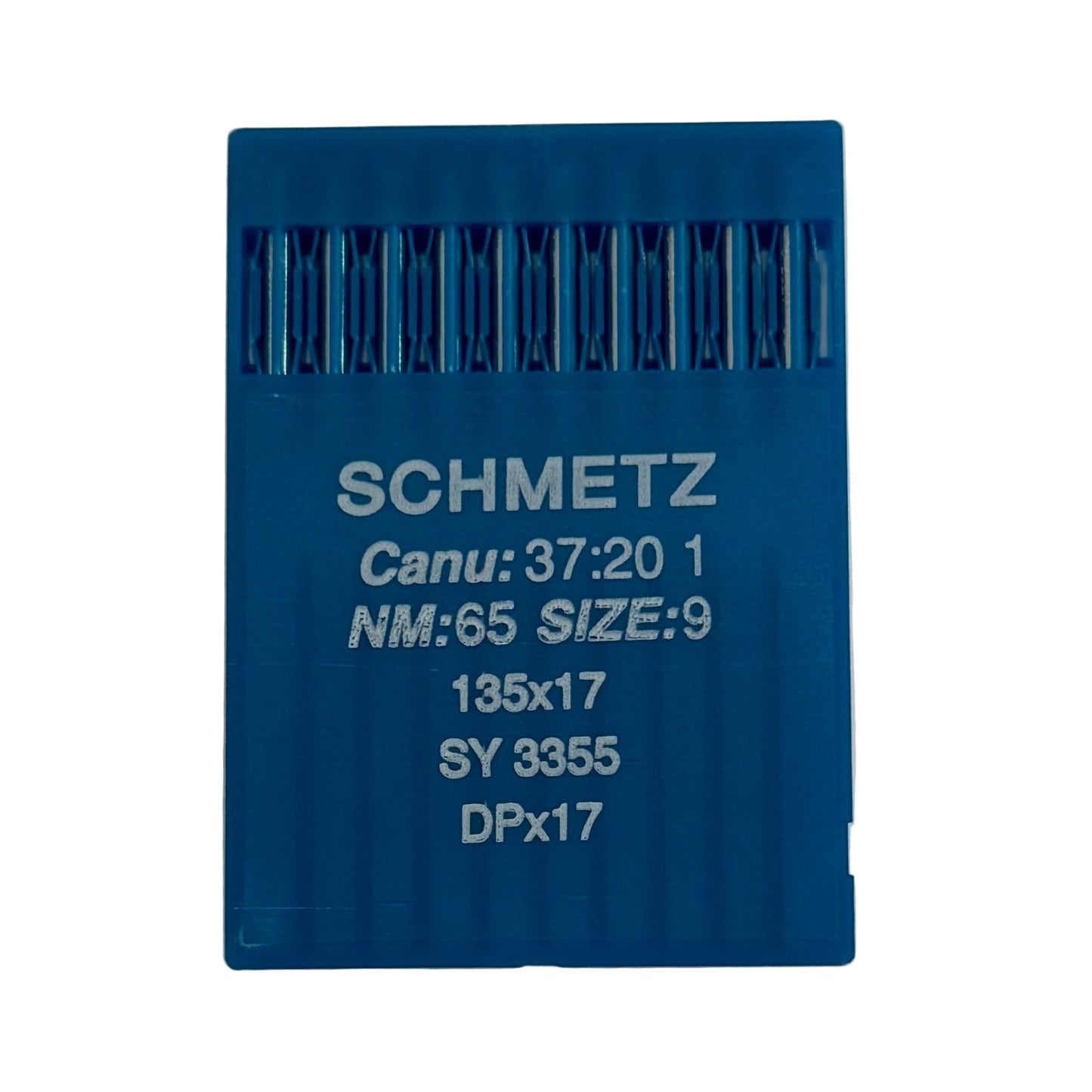 Image avec des aiguilles pour machines à coudre industrielles SCHMETZ DPX17 - universelles (10 pièces) – disponible chez Šarlotes audumi