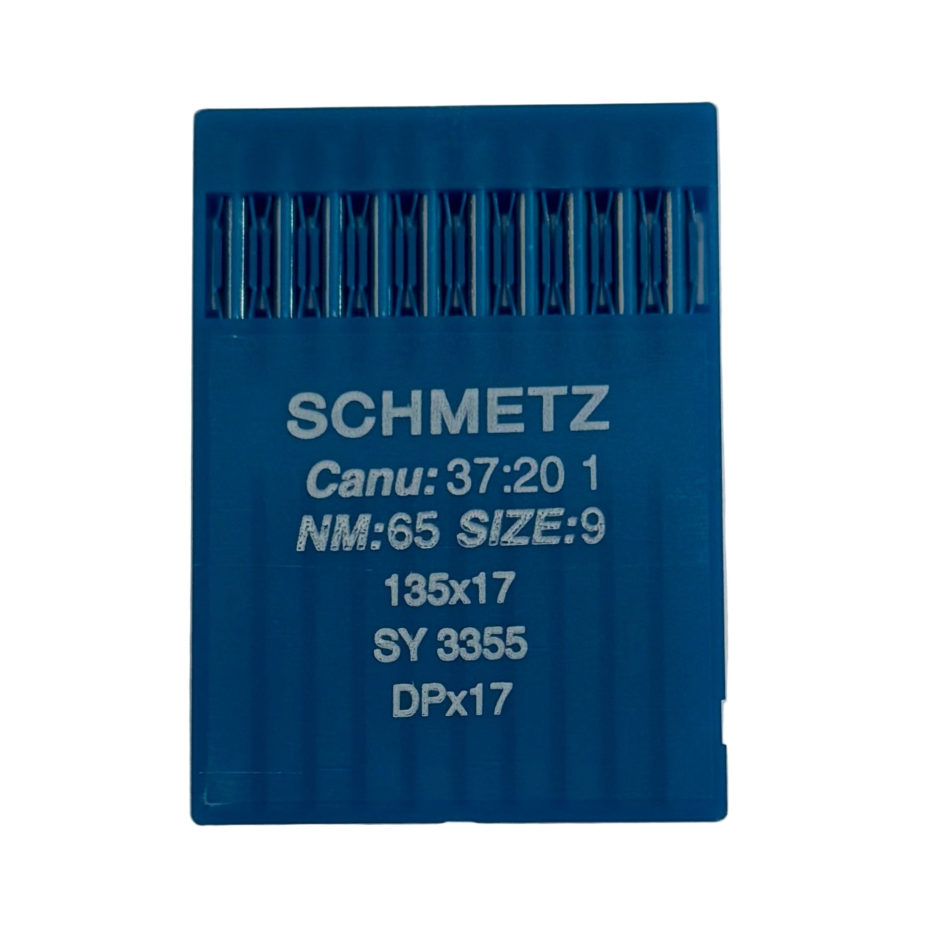 Image avec des aiguilles pour machines à coudre industrielles SCHMETZ DPX17 - universelles (10 pièces) – disponible chez Šarlotes audumi
