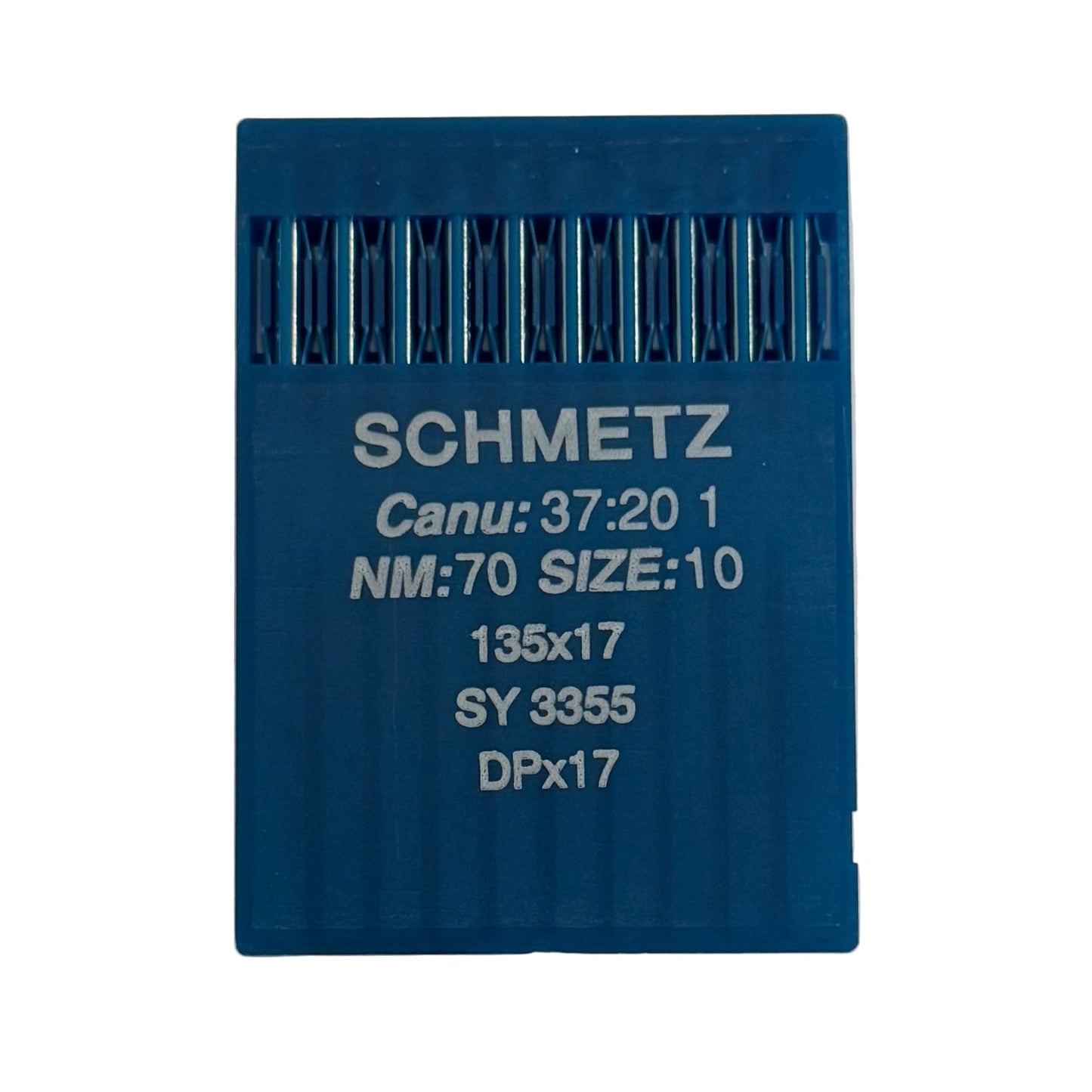 Image des aiguilles pour machines à coudre industrielles SCHMETZ DPX17 - universelles (10 pièces) – disponible chez Šarlotes audumi