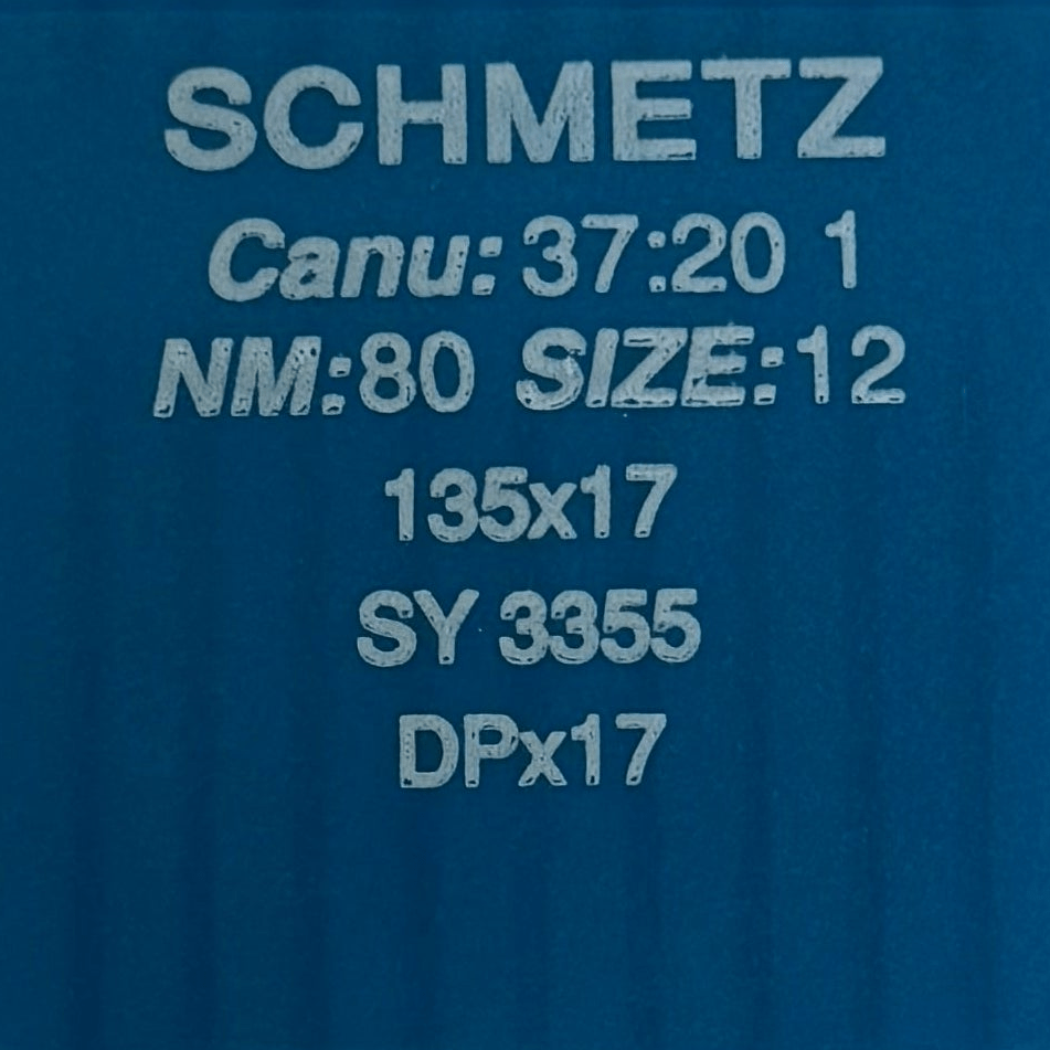 Image d’aiguilles pour machines à coudre industrielles SCHMETZ DPX17 - universelles (10 pièces) – disponible chez Šarlotes audumi