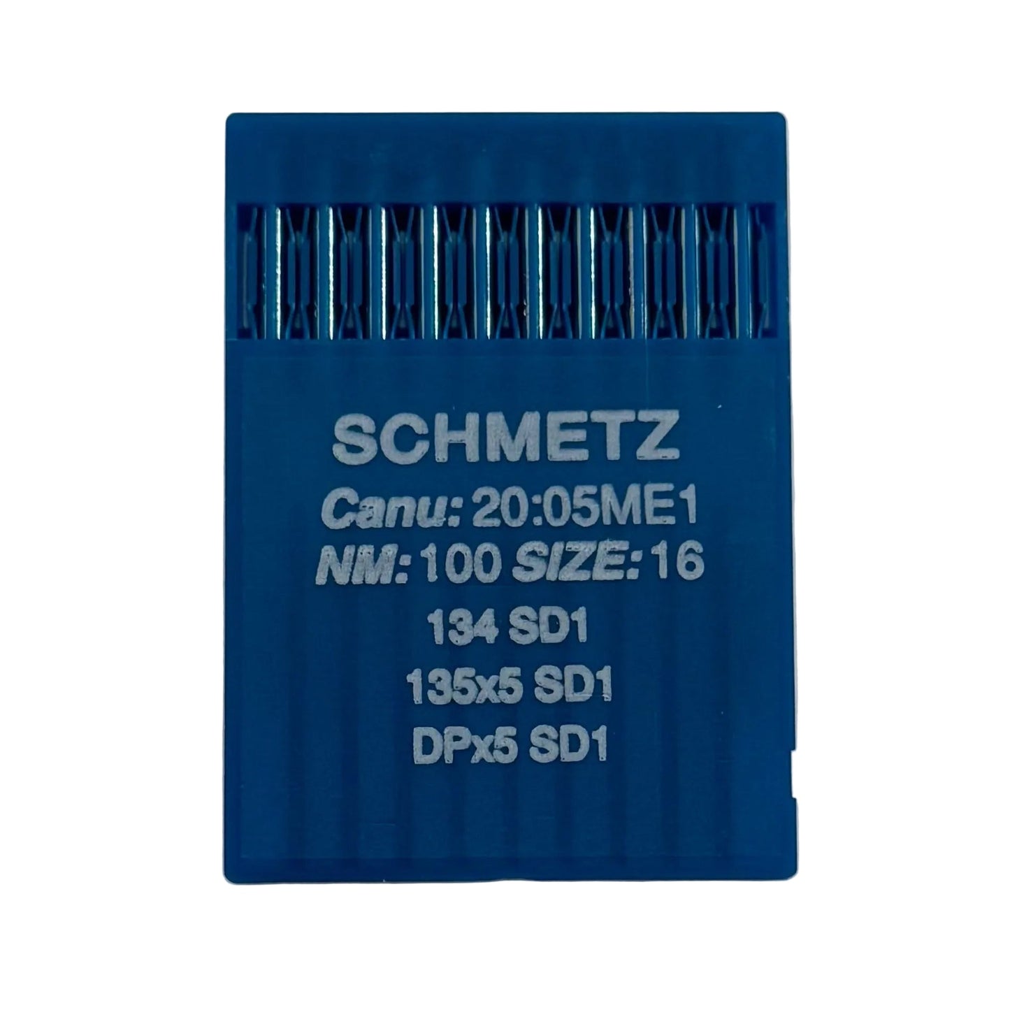 Image des aiguilles pour machines à coudre industrielles SCHMETZ DPx5 SD1 – pour cuir (10 pièces) – disponible chez Šarlotes audumi