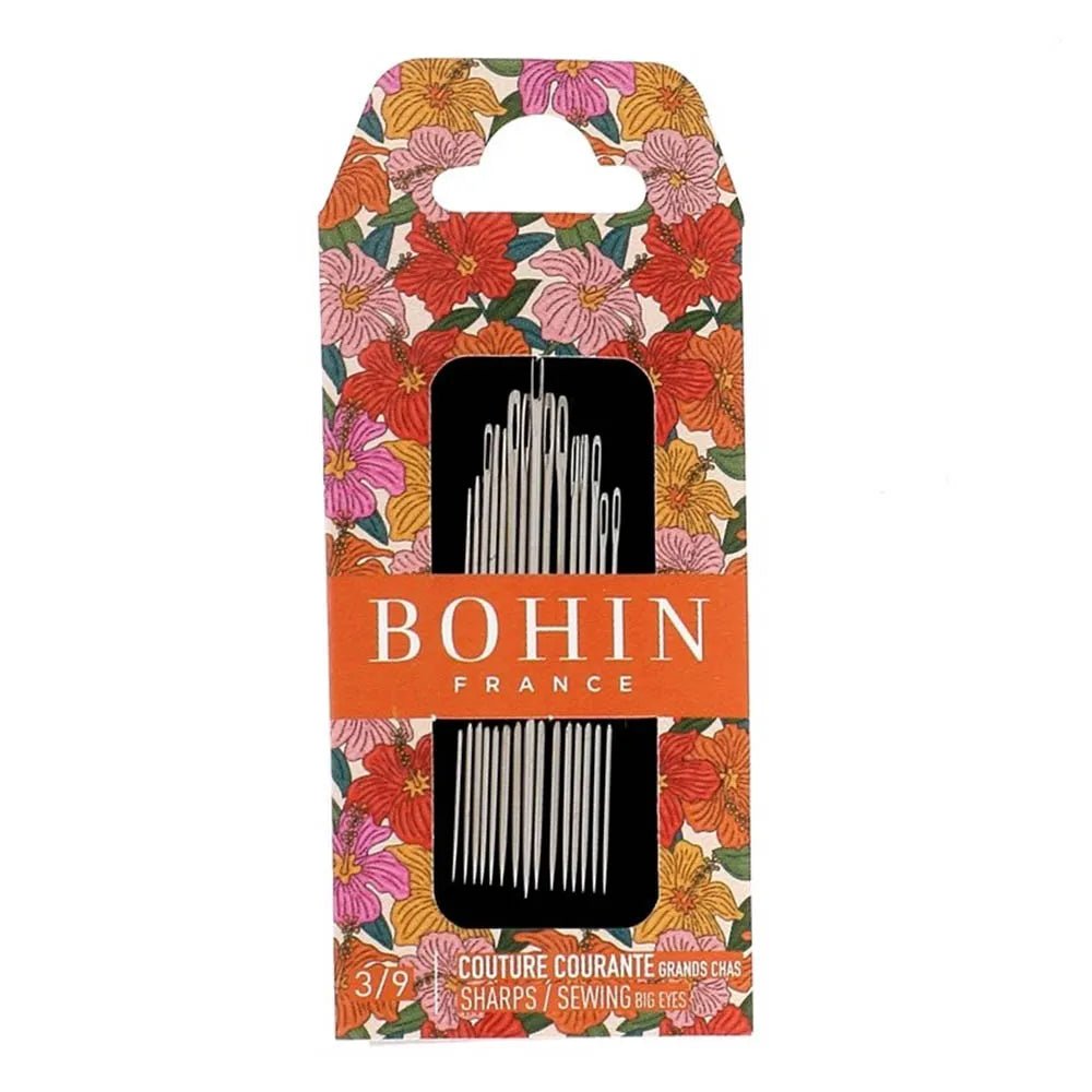 Lot d'aiguilles Bohin Blossom Sharps | N° 3–9 | 10 pièces – disponible chez Šarlotes audumi