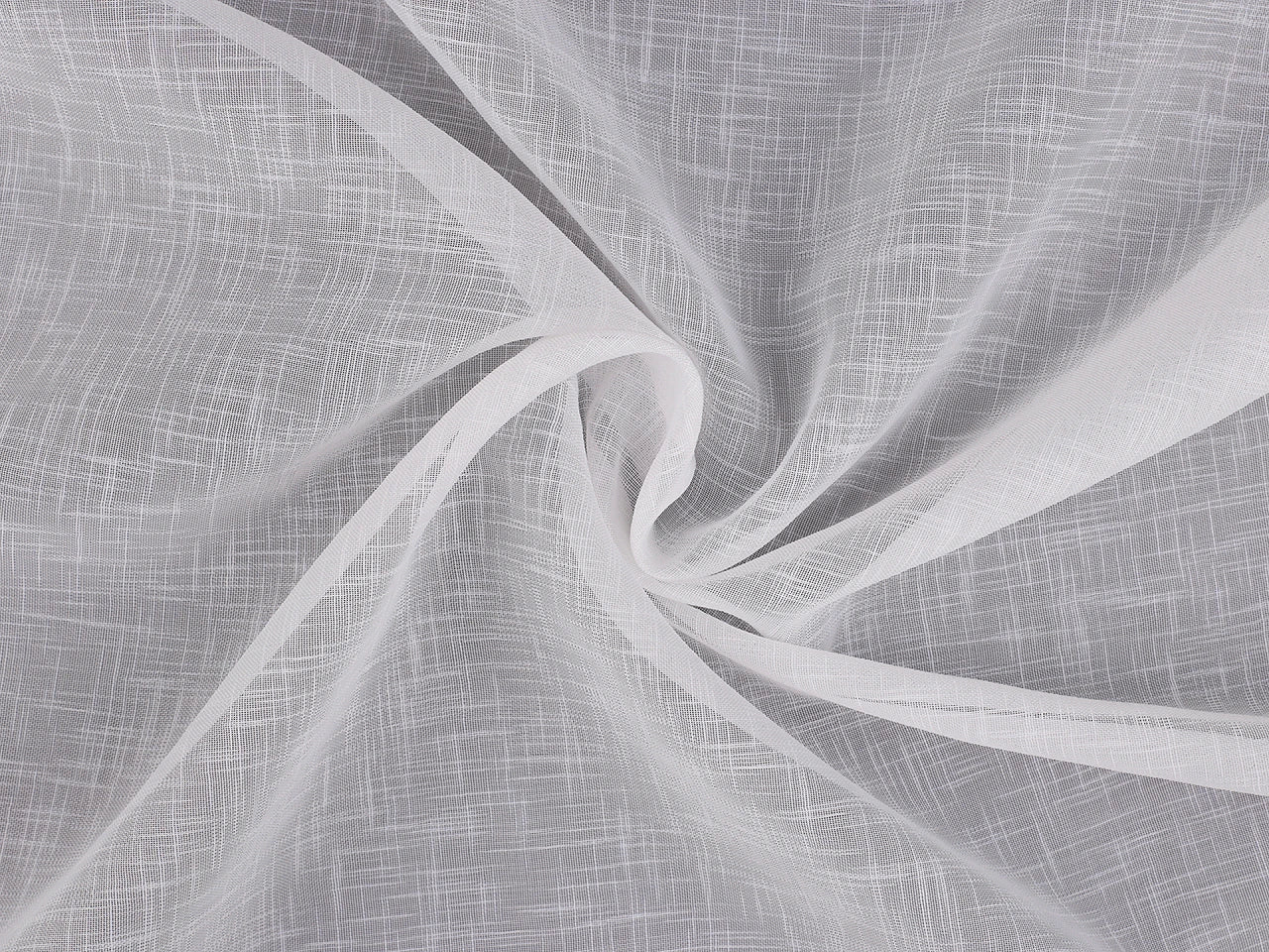 Curtain fabric with lead thread | 276 cm wide|linen imitation