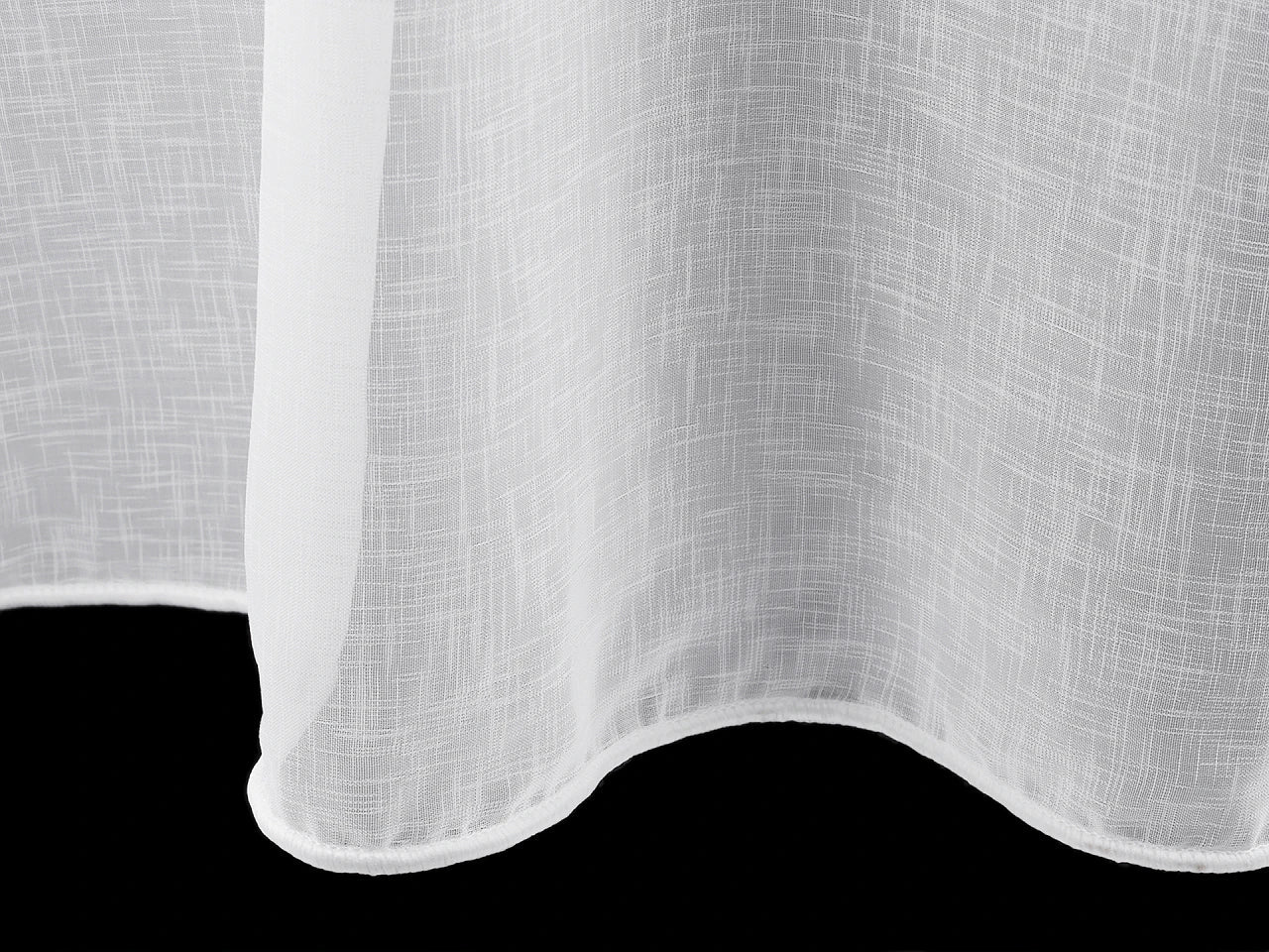 Curtain fabric with lead thread | 276 cm wide|linen imitation