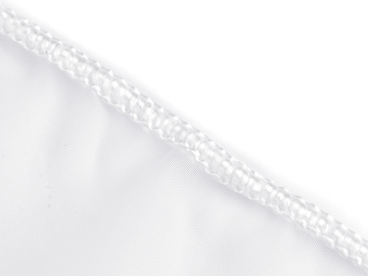 Tissu de rideau en tulle avec fil de plomb | 276 cm de large | blanc ou crème