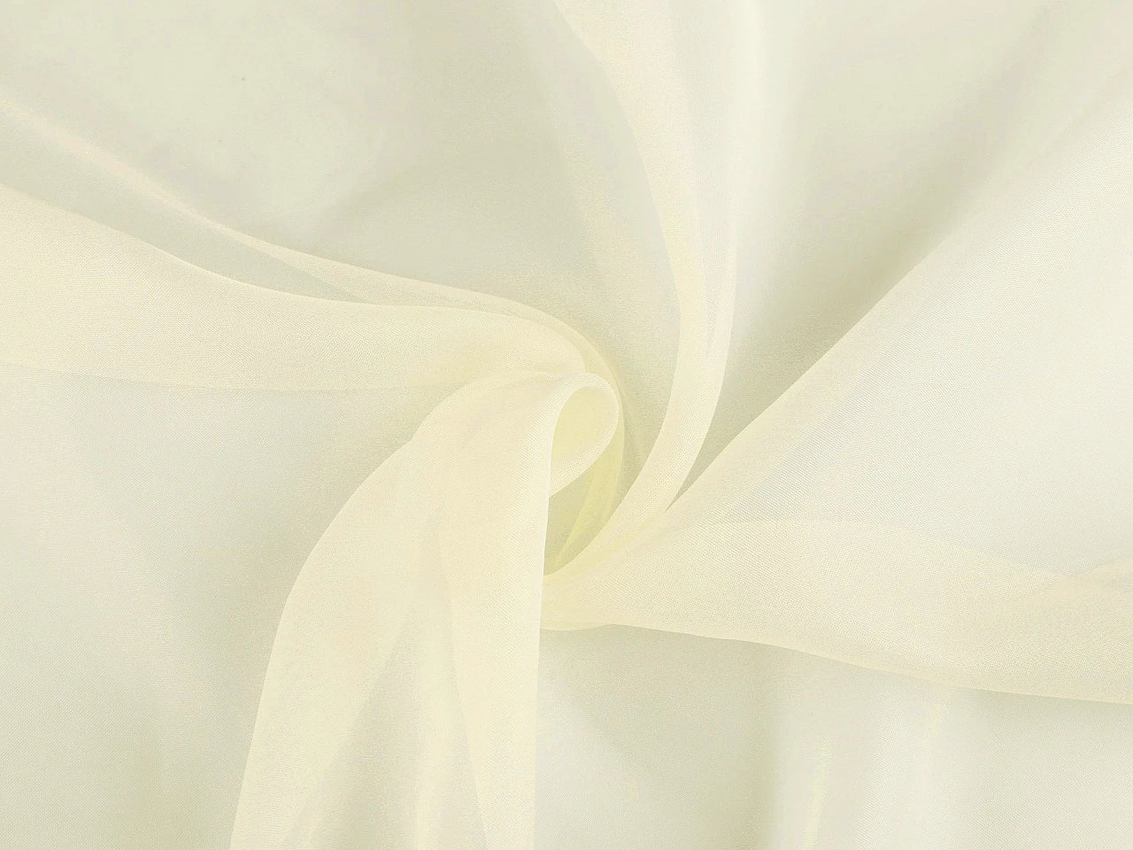 Tissu rideau en tulle avec fil de plomb | 276 cm de large | blanc ou crème