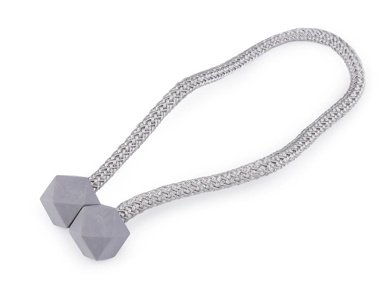 Support de rideau avec aimant - gris (lot de 2)