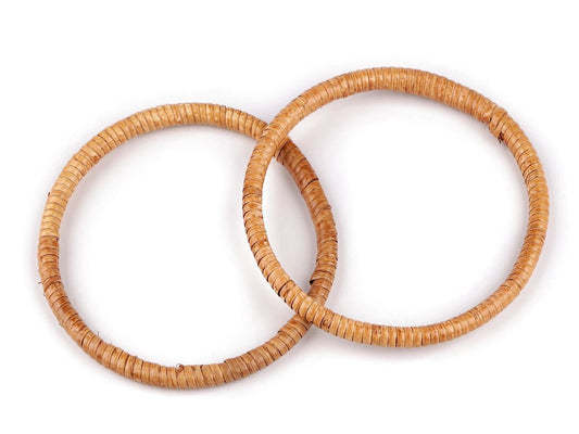 Round rattan handles Ø13 cm and 15 cm diameter| 2 pcs.