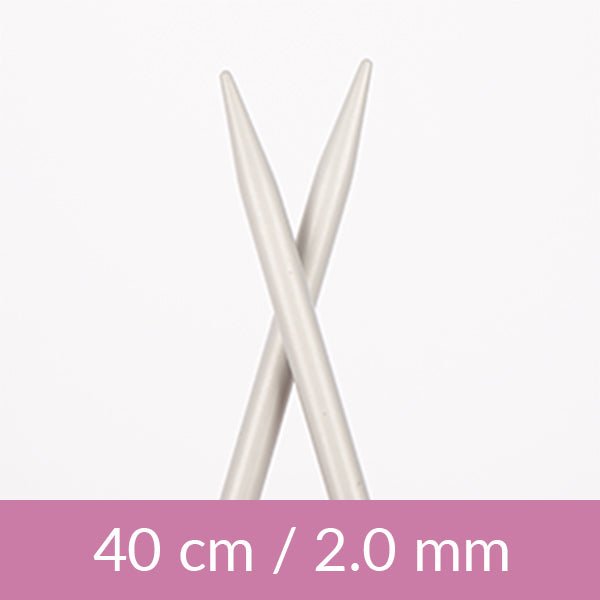 Image des aiguilles à tricoter circulaires DROPS 40 cm | taille 2,0 mm – 5,0 mm – disponible chez Šarlotes audumi
