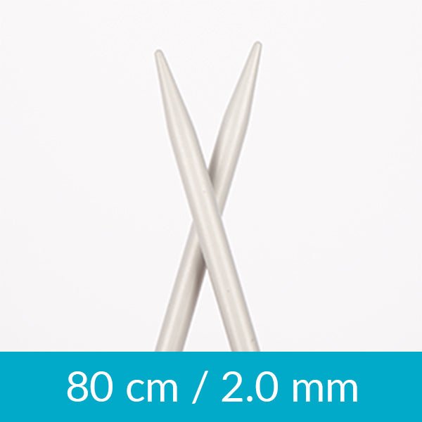 Image des aiguilles à tricoter circulaires DROPS 80 cm| taille 2.0 mm – 5.0 mm – disponible chez Šarlotes audumi