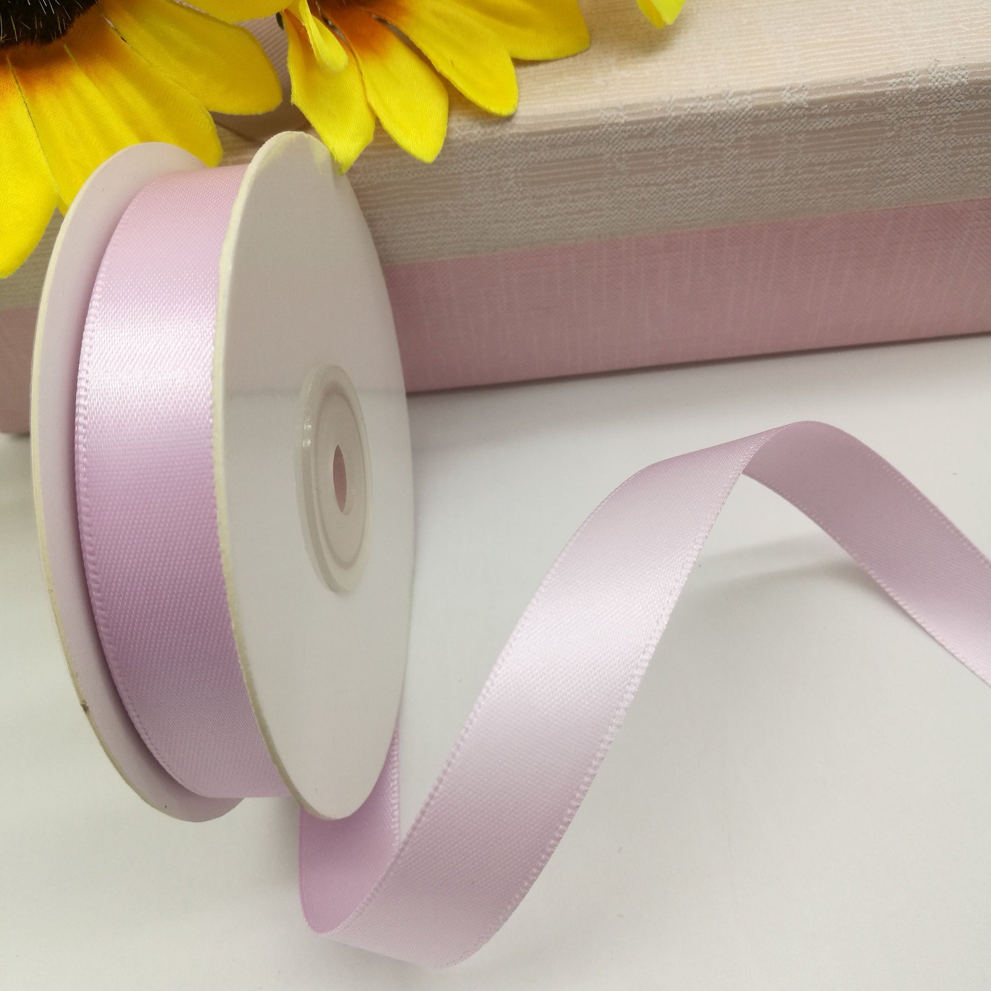 Satinband – rauchrosa 12 mm (25 m Rolle)