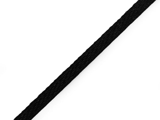Black satin ribbon - 3 mm (100 m pack)