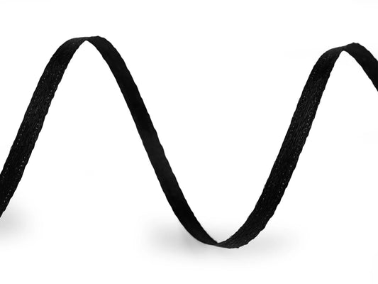 Satin ribbon - black 3 mm (pack of 100 m)