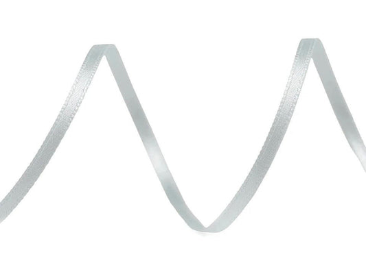 Satin ribbon - grey 3 mm (100 m pack)
